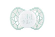 Пустышка Nuvita 7065 Air55 Cool симметрическая 0m+ "I LOVE MUM" мятная