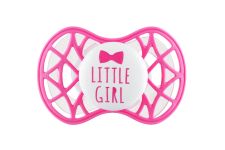 Пустышка Nuvita 7085 Air55 Cool симметрическая 6m+ "LITTLE GIRL" ярко-розовая