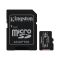 Карта пам'яті Kingston microSD   64GB C10 UHS-I R100MB/s + SD