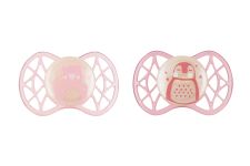 Пустышка Nuvita 7066 Air55 Explorer ортодонтическая 0m+ светящаяся в темноте (мишка, пингвин) 2шт