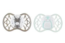 Пустышка Nuvita 7067 Air55 Explorer симметрическая 0m+ (зебра, пингвин) 2шт
