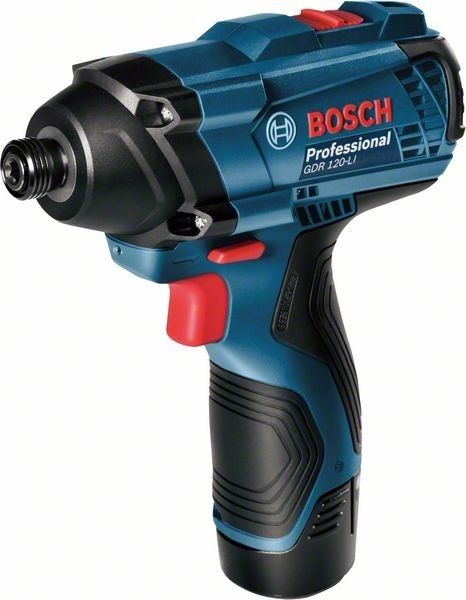 Винтоверт ударный аккумуляторный Bosch GDR 120-LI 12V 1300/2600об·мин 100Нм М4-М12 1.1кг без АКБ и ЗП