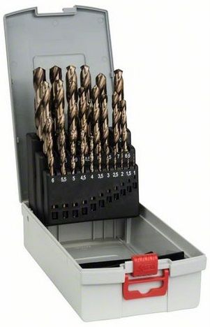 Набір свердел по металу Bosch Professional HSS-Co ProBox, 1-13мм, кейс, 25шт