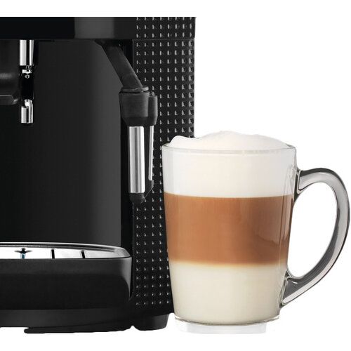 Кофемашина Krups Arabica 1.8л, зерно, ручной капучинатор, LED - дисплей, авторецептов - 3, свой рецепт, черный