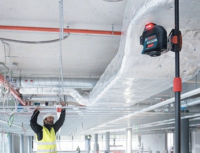Нівелір лазерний Bosch Professional GLL 3-80, до 30м з приймачем 120м, ±0.3мм/м, 0.82кг
