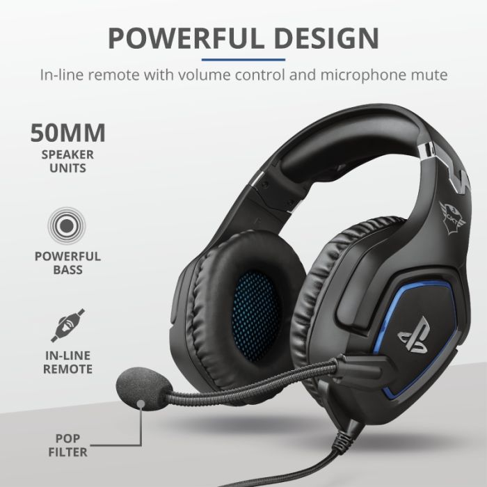 Гарнитура Trust GXT 488 Forze-G for PS4 Black