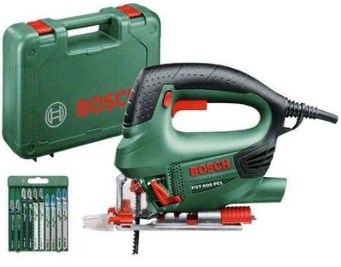 Лобзик Bosch PST 800 PEL 530Вт 500-3000об/хв з набором пилок 2кг