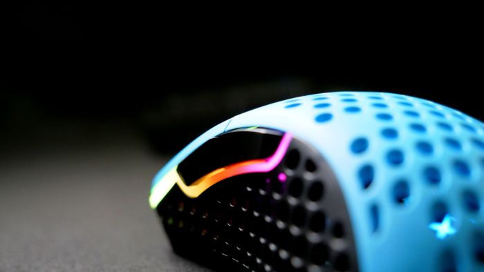 Мышь Xtrfy M4, USB-A, RGB, Miami Blue