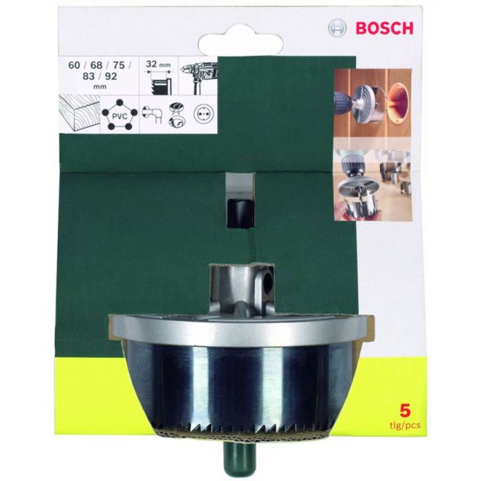 Коронки по дереву Bosch Professional 60,68,75,83,92мм, 5шт
