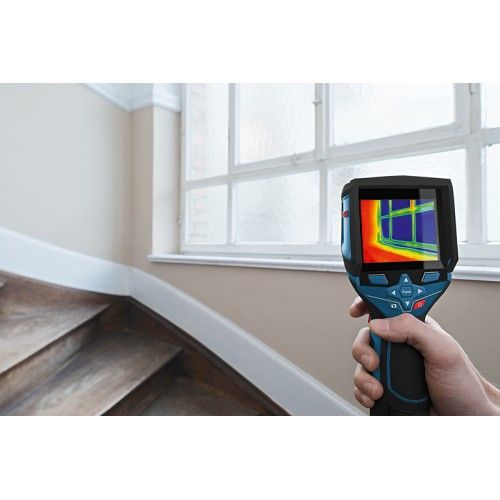 Термодетектор акумуляторний Bosch Professional GTC 400 C, 12В, акб 1х2А·год, -10°C…+400°C, ±3,0°C, IP53, ЗП, 0.5кг