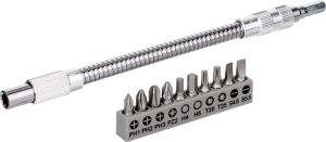 Біти Bosch Professional гнучкий подовжувач 200мм, 25мм, SL,PH,PZ,H,T набір 11шт