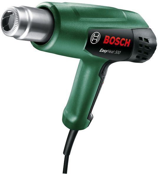 Фен строительный Bosch EasyHeat 500, 1600Вт, 300/500°C, 240/450л/мин, 0.89кг