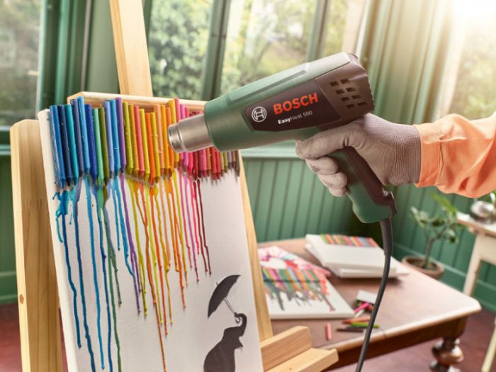 Фен строительный Bosch EasyHeat 500, 1600Вт, 300/500°C, 240/450л/мин, 0.89кг