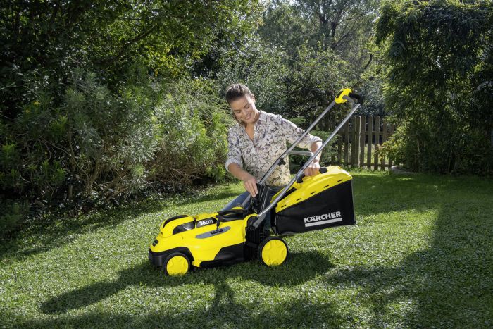 Газонокосарка акумуляторна Karcher LMO 18-36 Battery 18В 36см 30-70мм без АКБ та ЗП