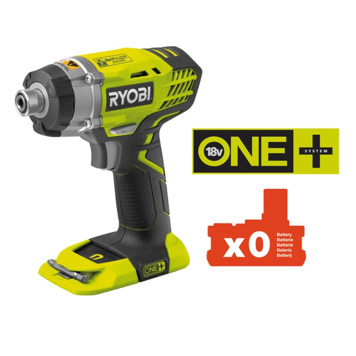 Гвинтоверт ударний акумуляторний Ryobi ONE+ RID1801M 18В 3200об/хв 220Нм 1/4" 1.2кг без АКБ та ЗП