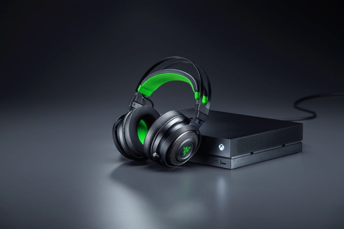 Гарнітура Razer Nari Ultimate for Xbox One, WL, чорно-зелений