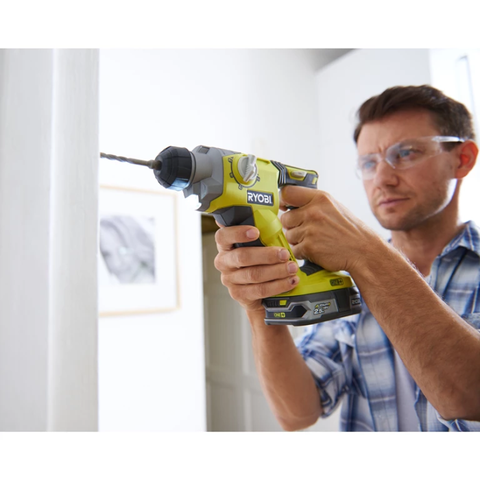 Перфоратор аккумуляторный Ryobi ONE+ R18SDS-0 SDS-plus 18В 1.3Дж 4 режима 1.7кг без АКБ и ЗУ