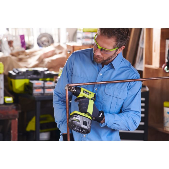 Фен будівельний акумуляторний Ryobi ONE+ R18HG-0 18В 0-470°C 170л/хв 0.6кг без АКБ та ЗП