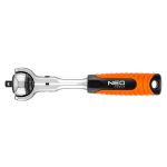 Ключ-трещотка Neo Tools, 1/4", 72 зубцов, 360°, CrV, 155мм
