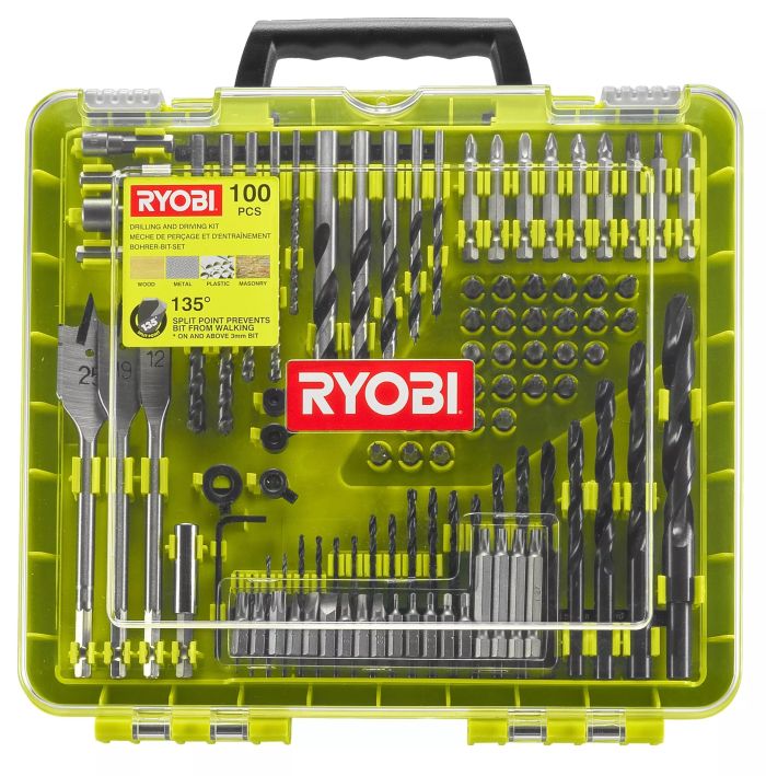 Набор бит и сверл Ryobi RAKDD100 100шт кейс