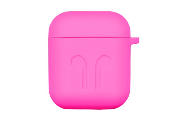 Чехол 2Е для AirPods (Gen 1-2, 2016-2019), Pure Color Silicone Imprint (1.5mm), красный