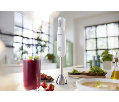 Блендер Philips заглибний Daily Collection 650Вт, 4в1, білий