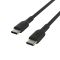 Кабель USB-C > USB-C заряджання/синхронізації Belkin 2м, 60Вт, Type-C, PVC, чорний