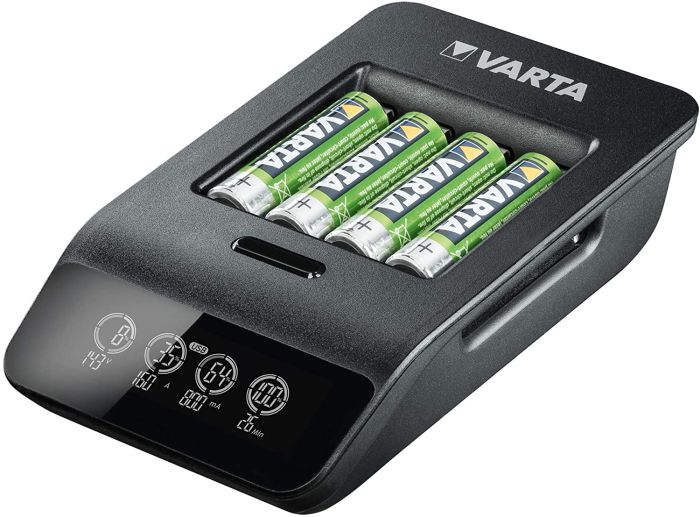 Зарядний пристрій Varta LCD Smart Plus Charger 4хNI MH AA2100 мА•год