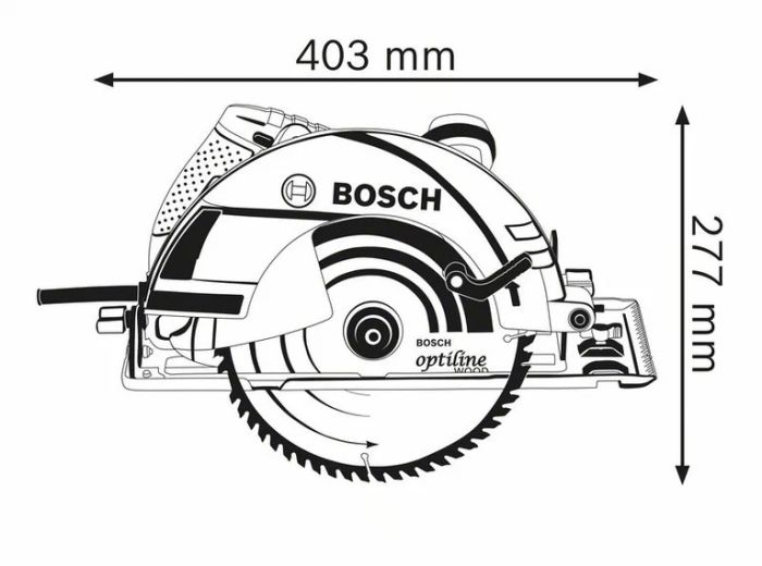 Пила дисковая Bosch GKS 235 Turbo Professional, 2050Вт, 235мм