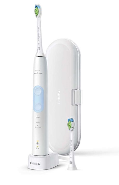 Щетка зубная электр. Philips ProtectiveClean 5100, 62т. колеб/мин, насадок-2, футляр, белый