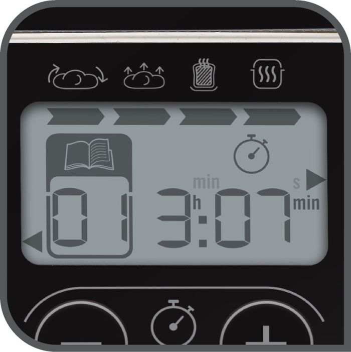 Хлебопечка Tefal PainDore 720Вт, программ-12, макс.вес -1кг, форма-прямоугольник, пластик, черно-белый