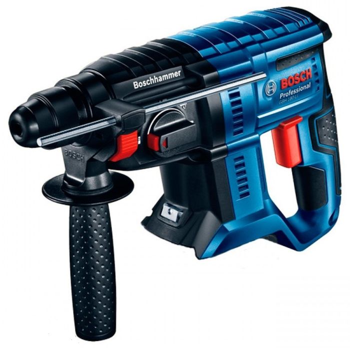 Перфоратор аккумуляторный Bosch GBH 180-LI, SDS-Plus, 18В, 2Дж, 2.3кг, без АКБ и ЗП