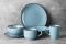 Тарілка обідня Ardesto Bagheria Misty blue, 26см, кераміка, синій