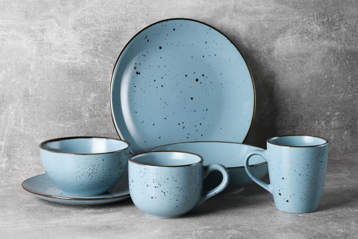 Тарілка обідня Ardesto Bagheria Misty blue, 26см, кераміка, синій