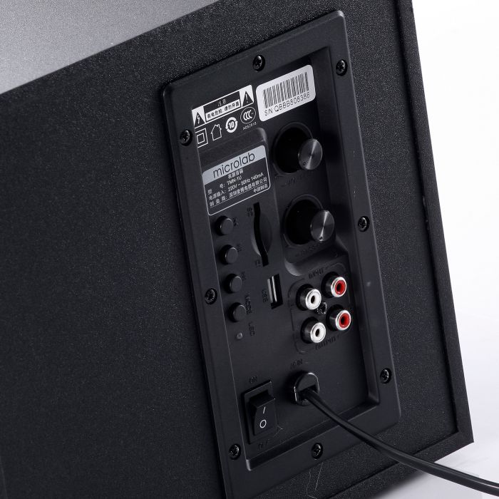 Акустическая система MICROLAB  2.1, 40W, mini-jack, USB, SD, черный Microlab TMN-9U