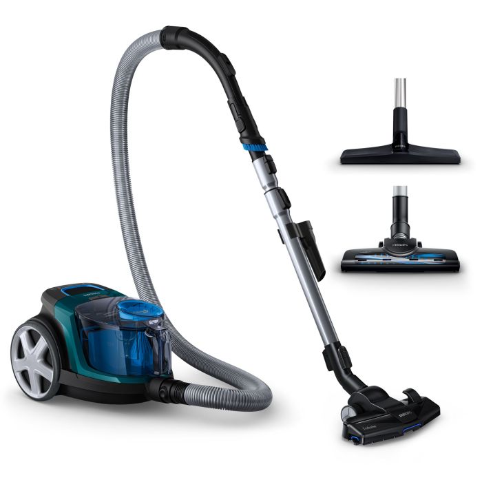 Пылесос Philips контейнерный 3000 series , 900Вт, конт пыль -1,5л, НЕРА, турбощётка, черно-зеленый