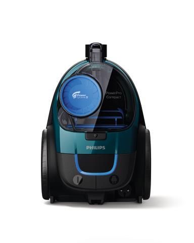 Пылесос Philips контейнерный 3000 series , 900Вт, конт пыль -1,5л, НЕРА, турбощётка, черно-зеленый