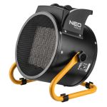 Тепловая пушка электрическая Neo Tools, 3кВт, 60м кв, 280м куб/ч, керамический нагревательный элемент (PTC), чёрный