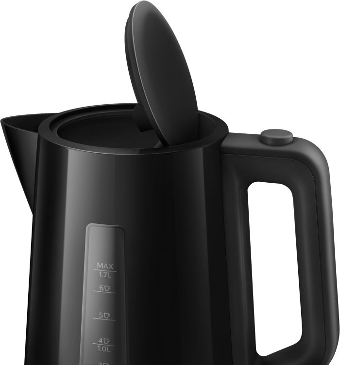 Електрочайник Philips Series 3000 1.7л, пластик, чорний