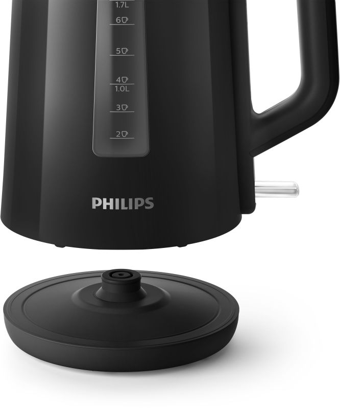 Електрочайник Philips Series 3000 1.7л, пластик, чорний