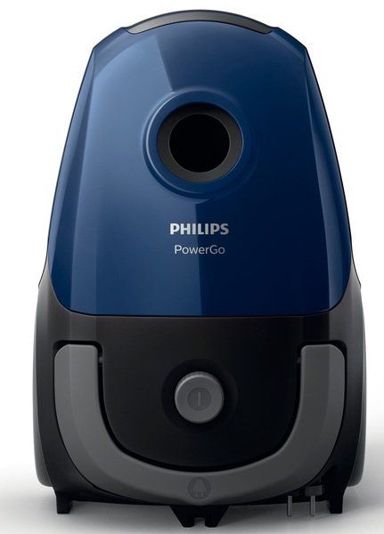Пылесос Philips мешковой PowerGO, 750Вт, 3л, НЕРА, синий