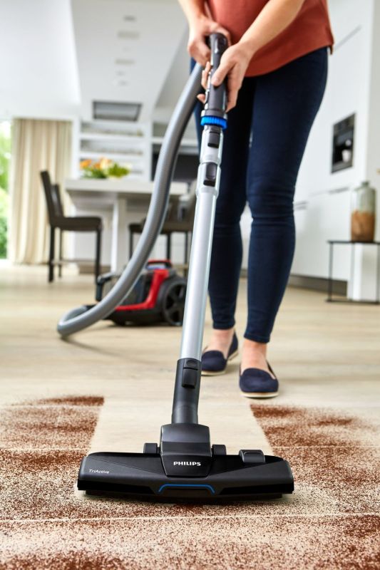 Пилосос Philips контейнерний PowerPro Expert, 900Вт, конт пил -2л, НЕРА, чорно-червоний