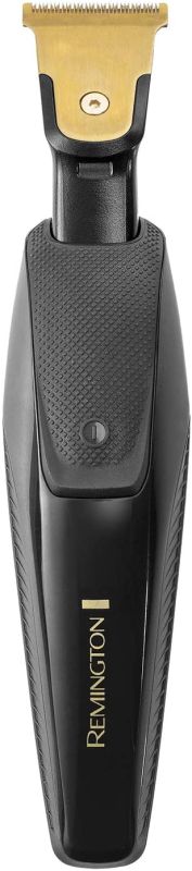 Триммер Remington T-Series для бороды и усов, акум., роторный мотор, насадок-8, сталь, черный