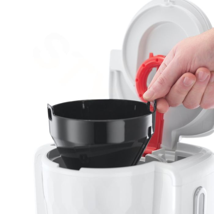Кофеварка Russell Hobbs капельная Honeycomb 1.25л, молотый, белый