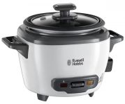 Рисоварка Russell Hobbs, 200Вт, чаша-0.7л, механічне керув., знімна кришка, нерж. сталь, чорно-білий