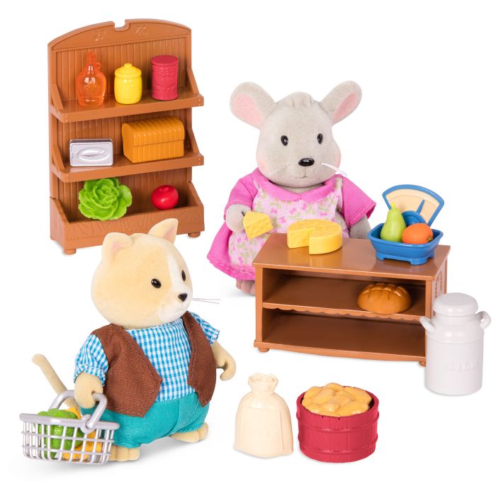 Набор аксессуаров Li'l Woodzeez Продуктовые полочки