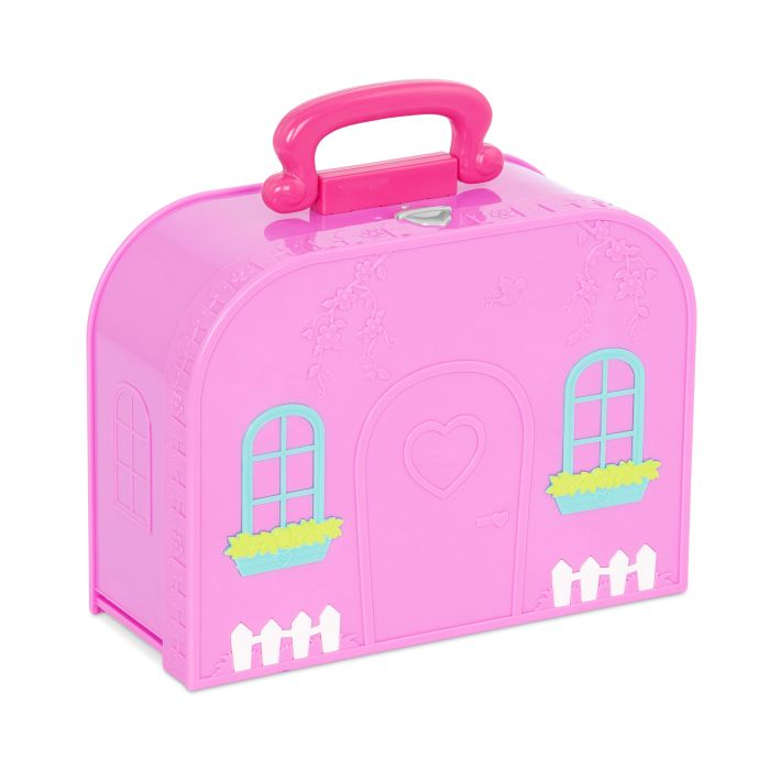 Игровой набор Li'l Woodzeez Кейс, спальня с аксессуарами,  фиолетовый
