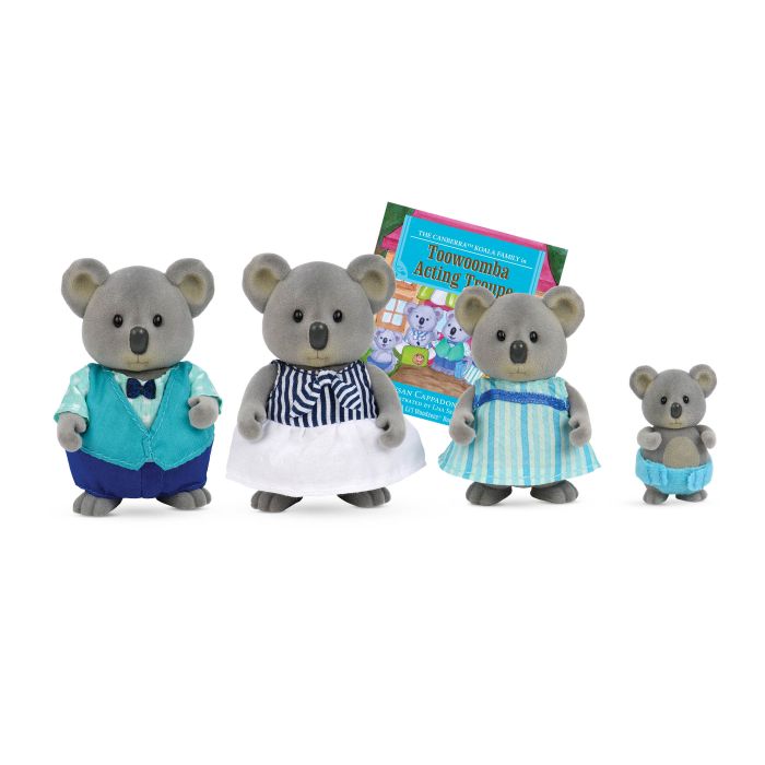 Набор фигурок Li'l Woodzeez Семья Коал 4ед, книжка EN