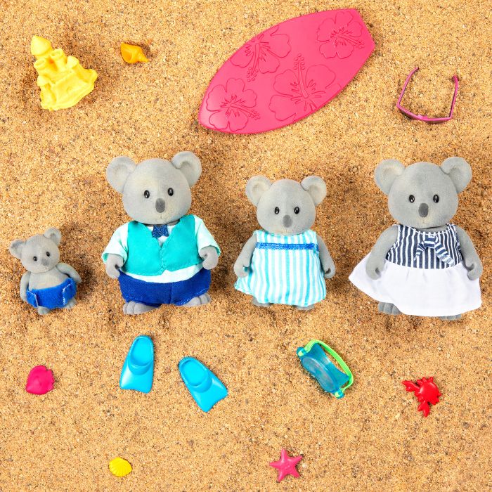 Набор фигурок Li'l Woodzeez Семья Коал 4ед, книжка EN