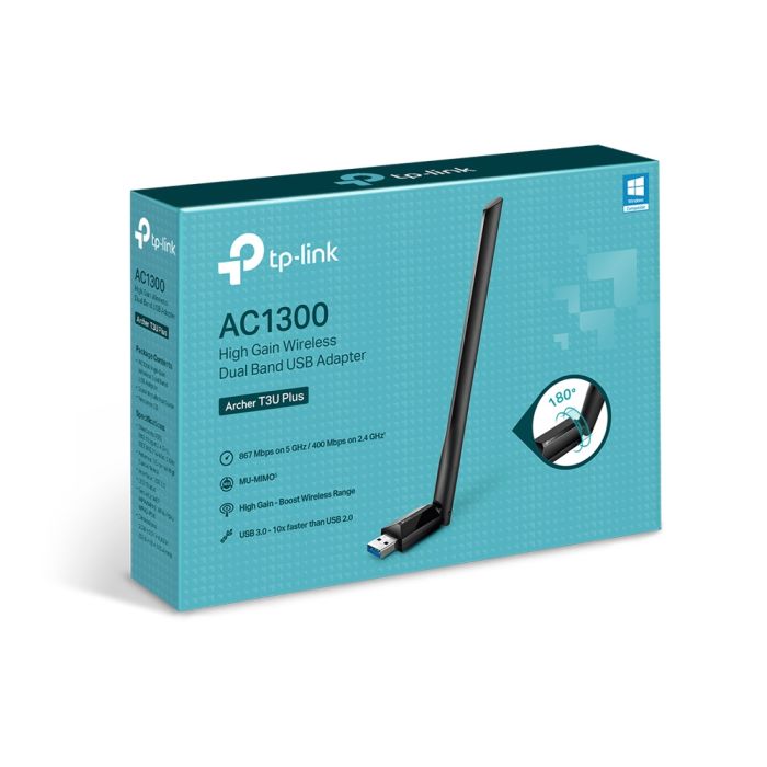 WiFi-адаптер TP-LINK Archer T3U plus AC1300, USB